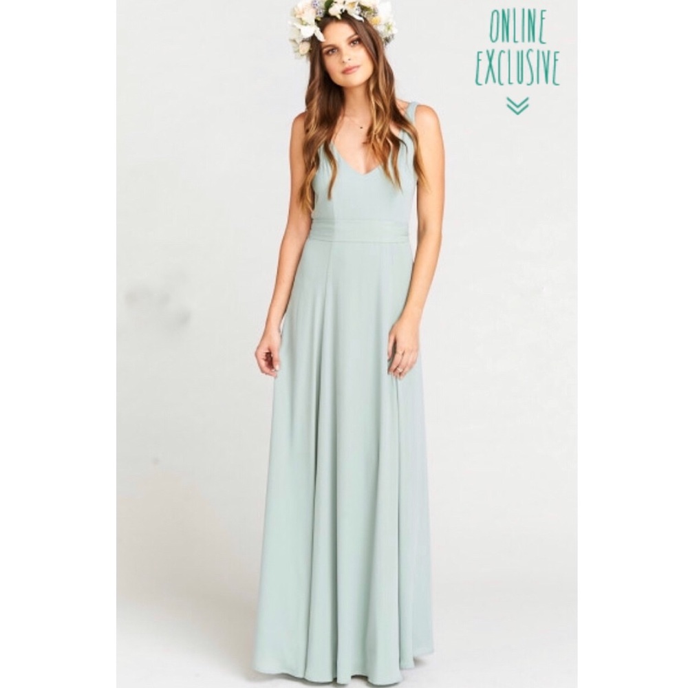 SilverSage Jenn Maxi SMYM bridesmaid dress